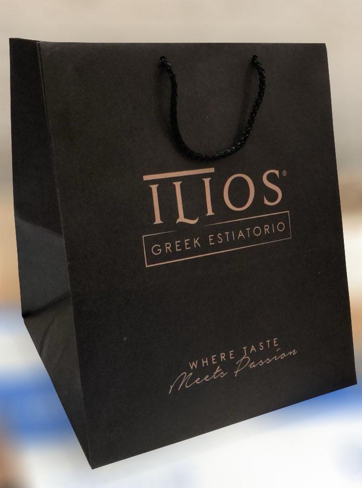 Bolsa de papel Kraft impresa a todo color