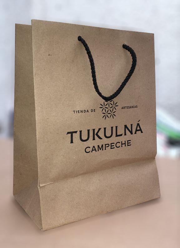 Bolsas de papel Kraft ecológicas para tiendas